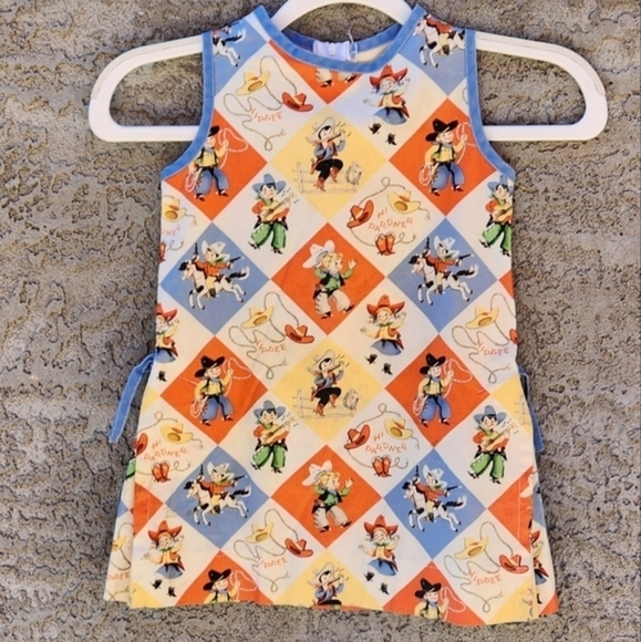 Vintage Little Girl Rodeo Dress - Picture 1 of 6